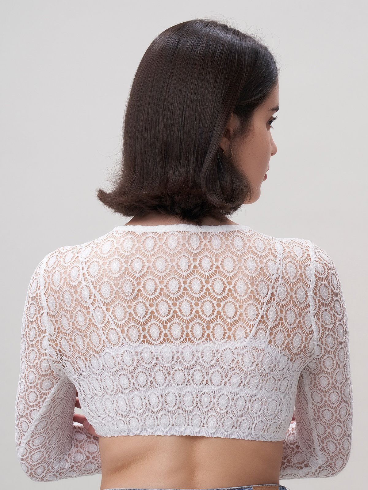 Dirndl Bluse in Weiß