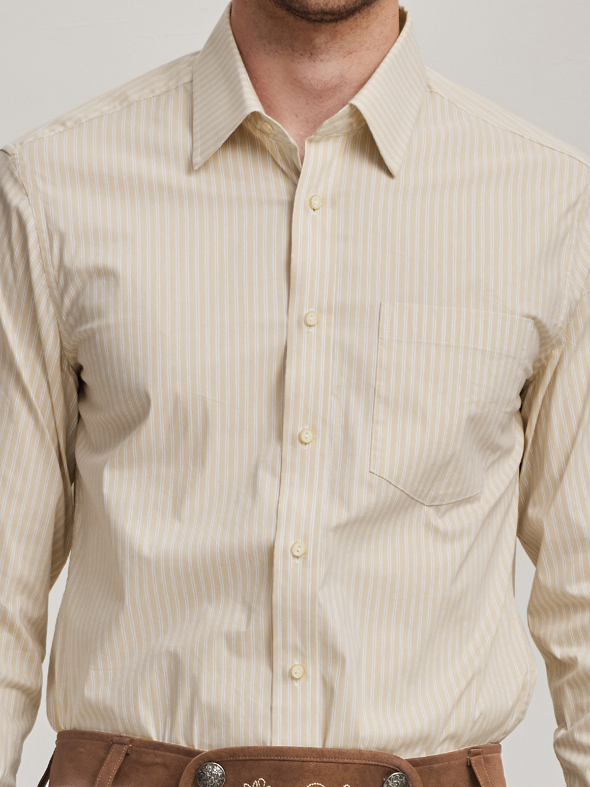 Lange Dirndlbluse in Gelb