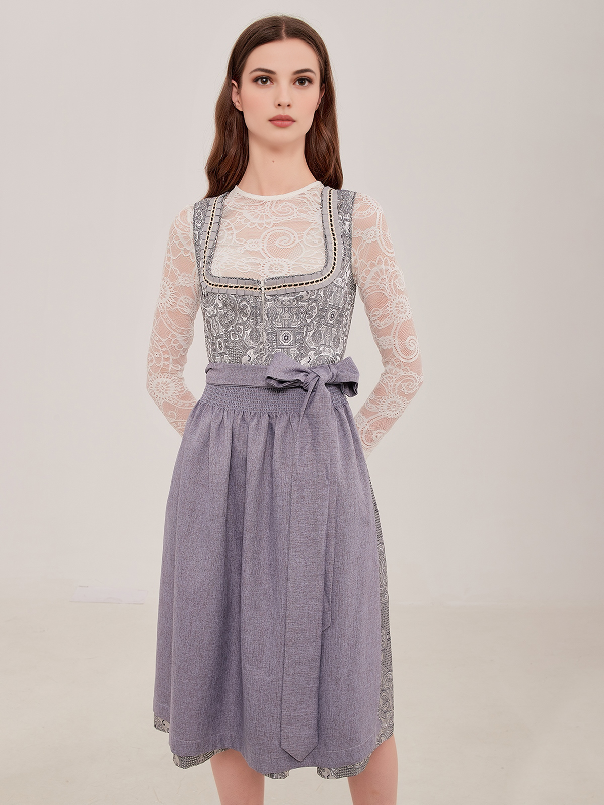 Trachtenrock in Grau